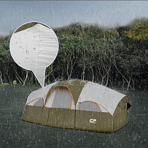 CAMPROS CP Tent 8 Person Weather Resistant Family Camping Tent with Carry Bag Z5924