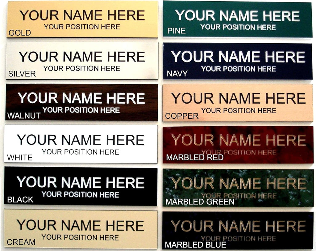Laser Engraved Name Plate for Office Desk or Wall Door Sign P5714