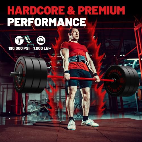 PAPABABE Olympic Barbell 2-inch 45lb Weight Bar for Strength Training V204840