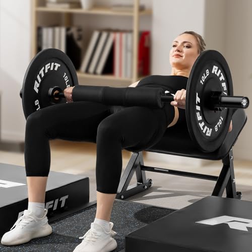 RITFIT Olympic Barbell 4ft/6ft 2 Inch Weight Bar for Strength Training, 500lbs Capacity F369