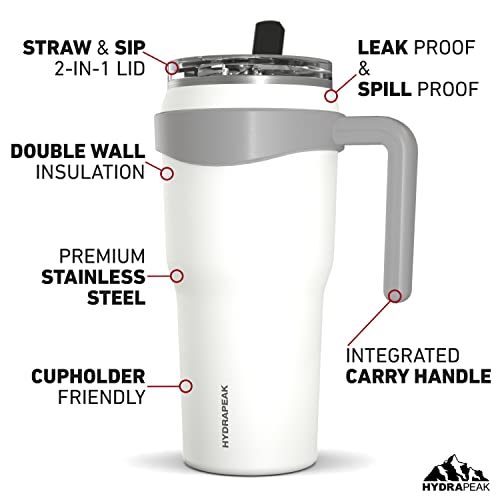 Hydrapeak Roadster 40oz Stainless Steel Tumbler with Straw Lid (Aqua) I313892