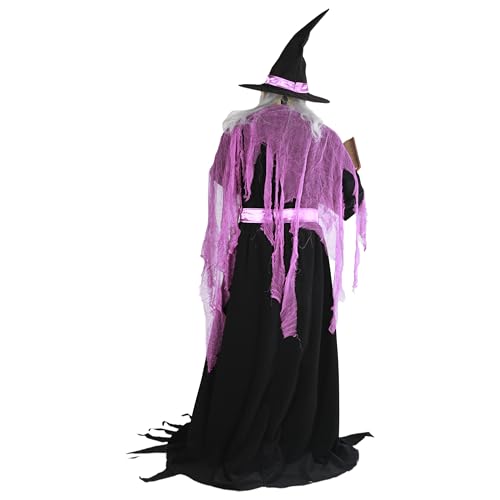 COLLECTIVE HOME 6-Ft. Witch Halloween Animatronic with Motion-Activated Sound N392300