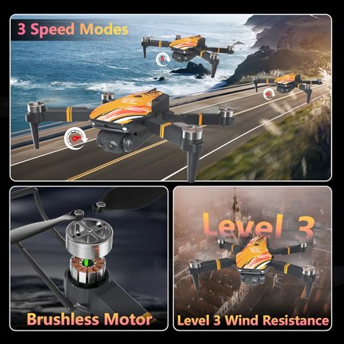TT19 Drone with 1080P Camera for Adults, Foldable Quadcopter, Green E552