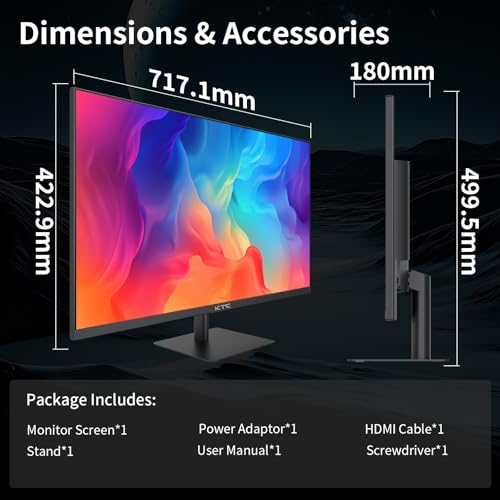25 Inch Portable Smart TV with Touchscreen, Android 14, 8GB RAM + 128GB Storage A4881