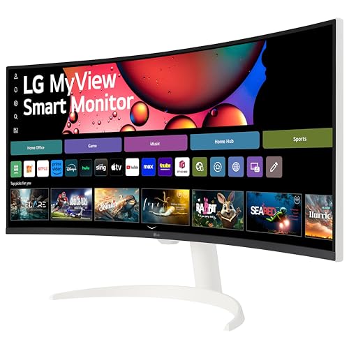 LG 34SR63QA-W 34 inch Smart Curved Monitor QHD UltraWide USB-C H165935