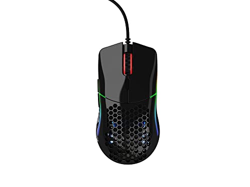 Glorious Model D Wired Gaming Mouse - 68g Honeycomb RGB Ergonomic, Matte White M160012