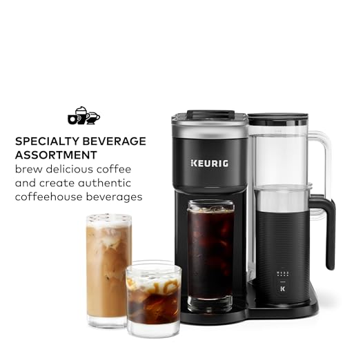 Keurig K-Cafe Single-Serve Coffee, Latte & Cappuccino Maker with Milk Frother, Dark Charcoal H6761