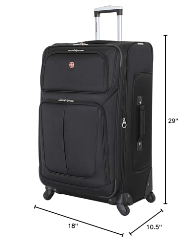SwissGear Sion Softside Expandable Luggage, Black, 29-Inch C81483
