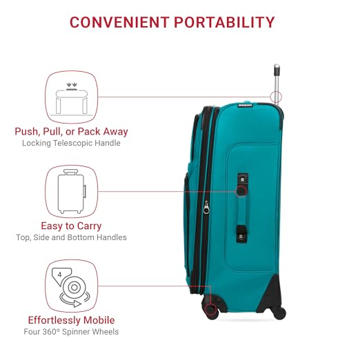 SwissGear Sion Softside Expandable Luggage, Black, 29-Inch C81483