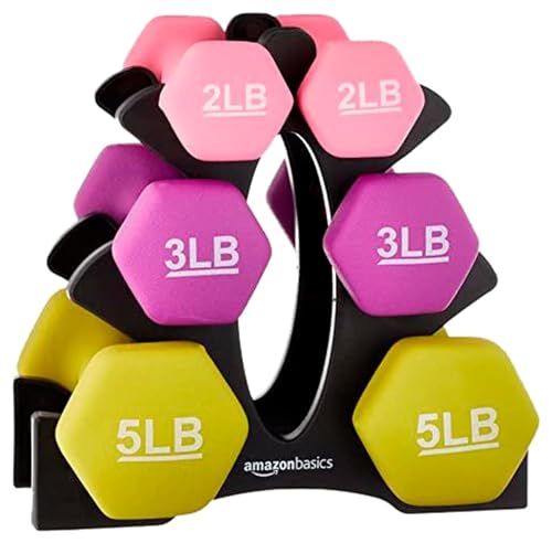 Amazon Basics Neoprene Dumbbell Hand Weights G9434