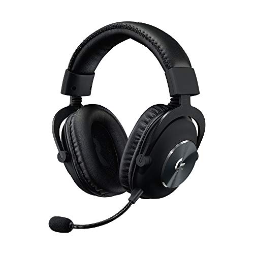 Logitech G Pro X Wired Gaming Headset with Detachable Mic, 50 mm Drivers, Black S8199