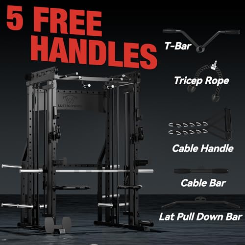Waxman Smith Machine with Cable Crossover System for Home Gym U247