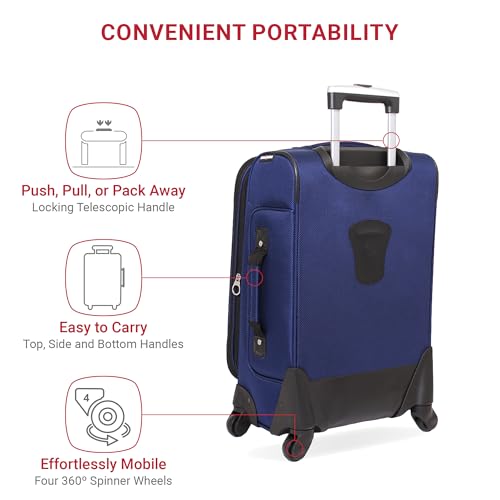 SwissGear Sion Softside Expandable Luggage, Black, 29-Inch C81483