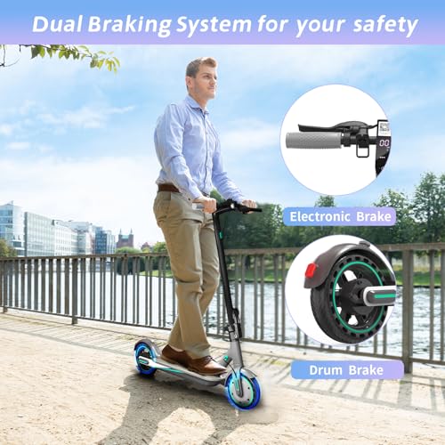 Electric Scooter for Adults, 19Mph, 15/21 Miles Range, Foldable with App Control O825633