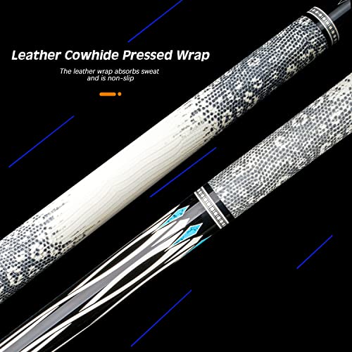 KONLLEN Pool Cue Stick Canadian Maple Billiard Cue Set with Extension and Case I6357