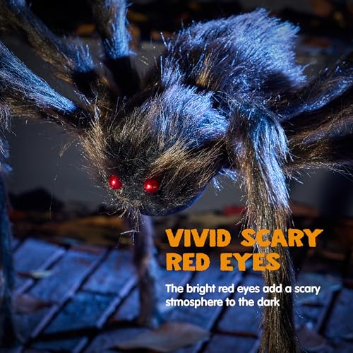 JOYIN 9 Ft Halloween Spider Outdoor Decorations Giant Scary Props Q72122