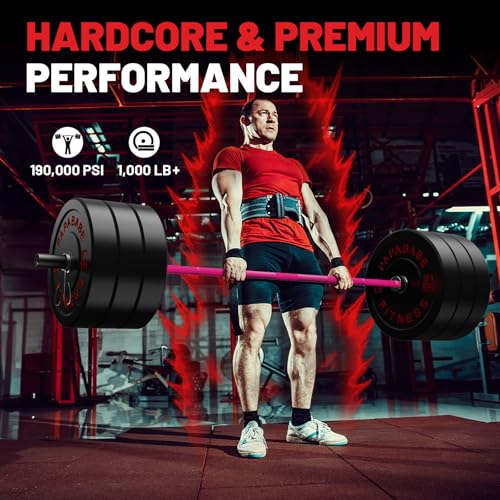 PAPABABE Olympic Barbell 2-inch 45lb Weight Bar for Strength Training V204840
