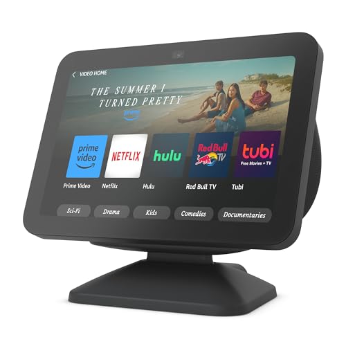 Echo Show 8 (3rd Gen) Adjustable Stand with USB-C Charging Port, Charcoal P316
