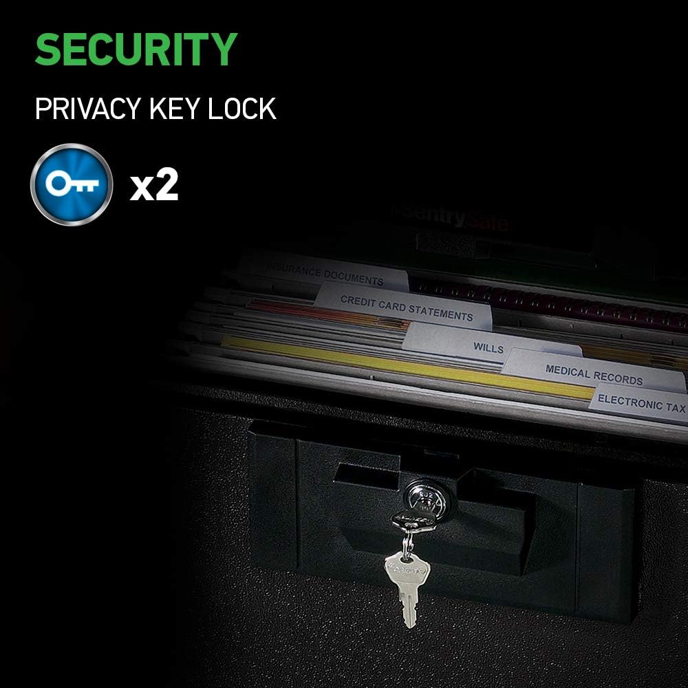 SentrySafe Fireproof Waterproof Document Safe with Key Lock K52619