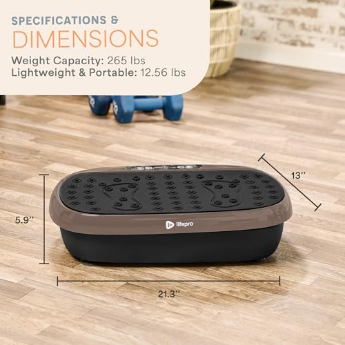 Lifepro Vibration Plate Exercise Machine with Magnetic Acupoints for Full Body Fitness P3479