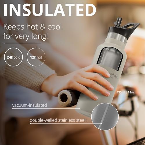 Active Flask 18/32 oz Stainless Steel Insulated Water Bottle with Straw P203