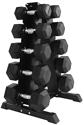 Rubber Coated Hex Dumbbell Weight Set R443
