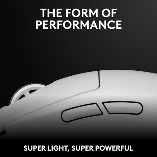 Logitech G PRO X Superlight 2 DEX Wireless Gaming Mouse, 60g, White D21215
