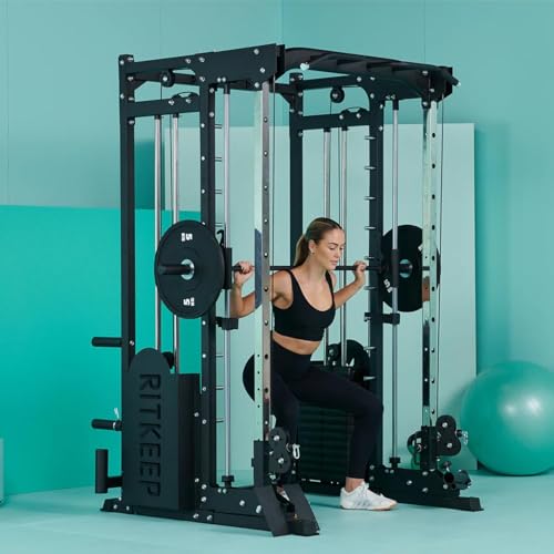 RitKeep PMAX 5600 Pro Smith Machine, All-in-One Home Gym with 2200lb Capacity and 320lb Weight Stack H2625