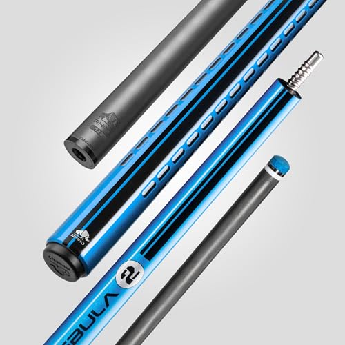 RHINO Nebula 2 Pool Cue - Carbon Fiber Shaft, Composite Butt, 12.4mm B23495