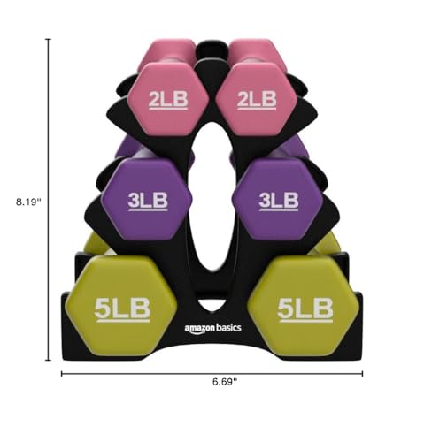 Amazon Basics Neoprene Dumbbell Hand Weights G9434