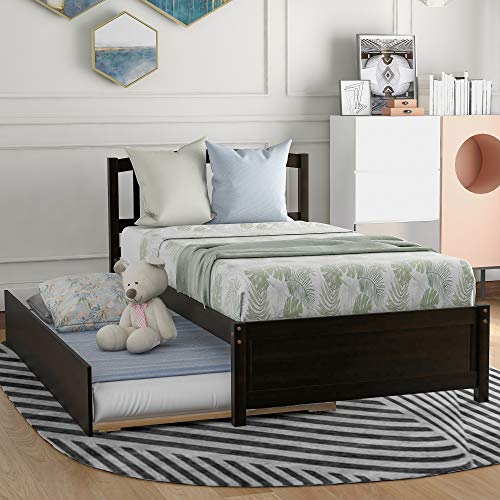 SOFTSEA Full Size Platform Bed with Storage Drawers and Bookcase Headboard, White V613109