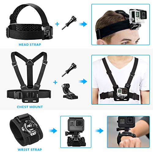 Luxebell Accessories Kit for AKASO EK5000 EK7000 4K WiFi Action Camera R824