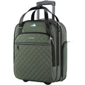 EMPSIGN Underseat Carry On Wheeled 16" Lightweight Rolling Bag for Travel, Black B8919