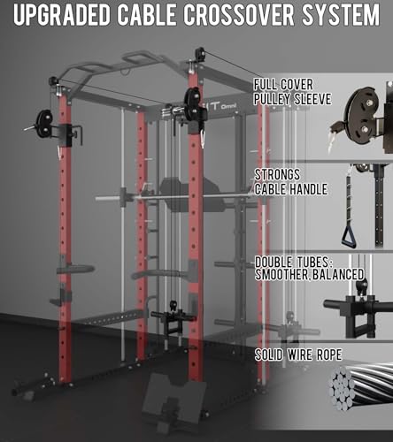 Eonfit E5 Smith Machine with Vertical Leg Press, Power Cage Squat Rack, Home Gym Equipment R390