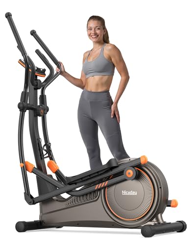 Niceday Elliptical Machine for Home, Magnetic Trainer with 16 Resistance Levels Q78334