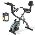 MERACH Folding Exercise Bike, 4-in-1 Upright Indoor Cycling with Magnetic Resistance Y910