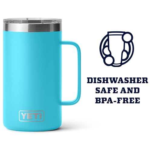 YETI Rambler 24 oz Mug, Stainless Steel, Vacuum Insulated N160