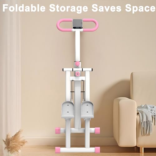 Vertical Climber Stair Stepper with Adjustable Handlebar for Home U9704