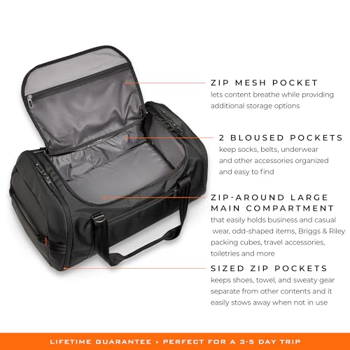 Briggs & Riley Travel Duffel Bag - Weekender Overnight Softside Luggage R6032