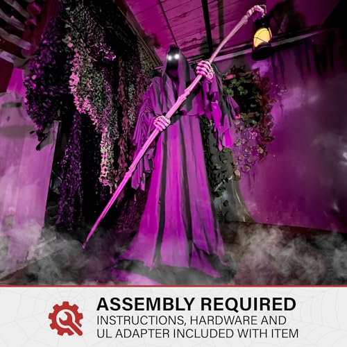 Haunted Hill Farm Motion-Activated 7.5-Ft. Smoldering Ghoul Animatronic Halloween Decoration N1475