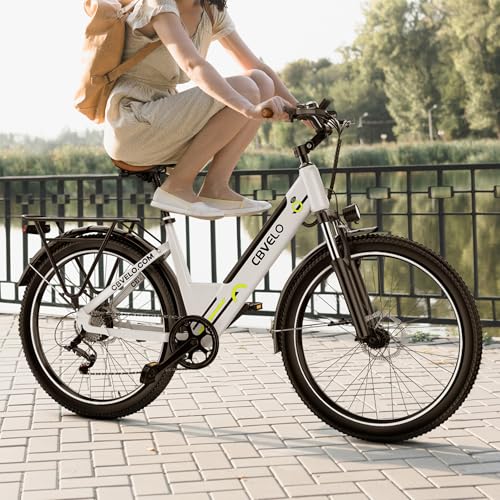 1000 Peak Electric Bike for Adults, 80 Miles Removable Battery, 26" 7-Speed D960