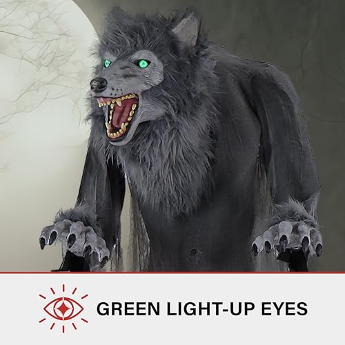 Haunted Hill Farm Motion-Activated 7.5-Ft. Smoldering Ghoul Animatronic Halloween Decoration N1475