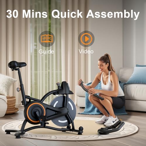 Exercise Bike with Smartphone Mount & Digital Pulse Display K599