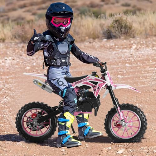Kids Dirt Bike 49cc Gas Mini Motorcycle Off Road Pink Q561898