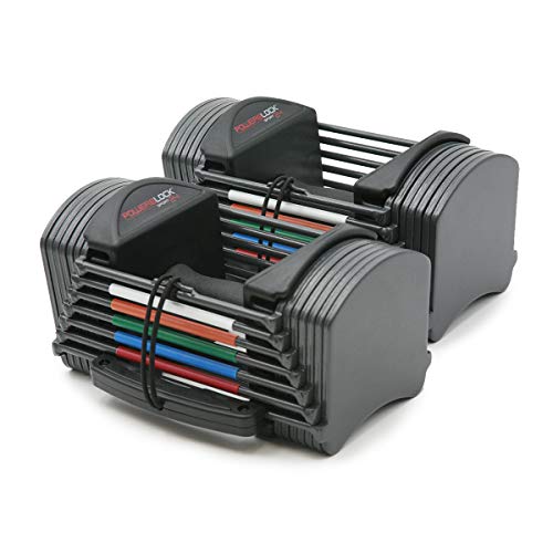 PowerBlock Sport 24 Adjustable Dumbbells, 3-24 lb. Steel Build U862