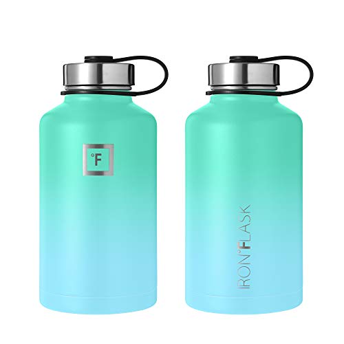 IRON °FLASK Stainless Steel Insulated Water Bottle with 3 Lids, 40 oz U19688