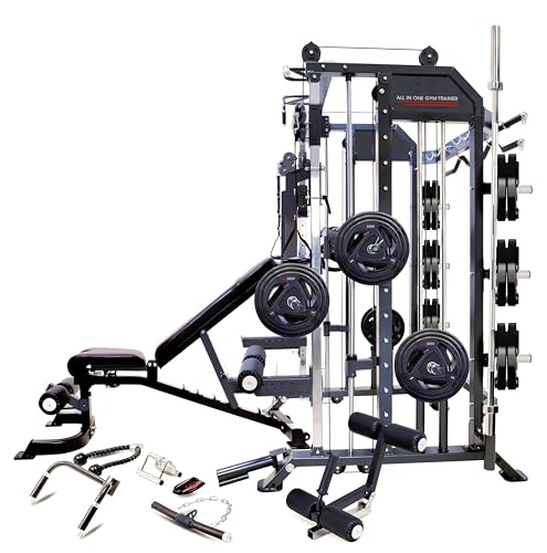 MiM USA Hercules EX Commercial All in One Gym Machine with 400 lb Weight Stack W526181