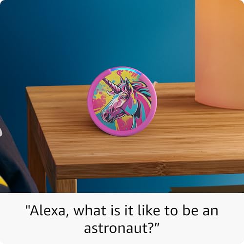 Amazon Echo Pop Kids with parental controls, includes 6 months of Amazon Kids+ F734