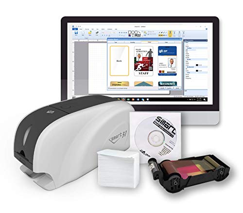 IDP SMART-31 Series ID Card Simplex Printer Kit with Windows ID Software and 250-Print YMCKO Ribbon H762667