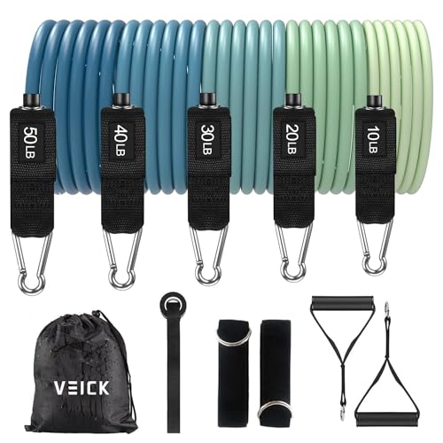 VEICK Resistance Bands with Handles for Home Workout O75059